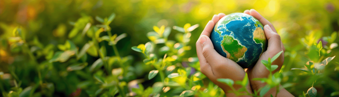 child holds small earth globe